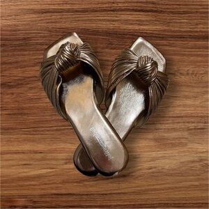 Elegant Gold Women's Sandals Size 6/37